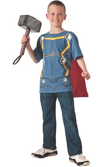 Thor Top T-shirt And Cape Child Costume
