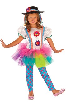 Colourful Clown Child Costume