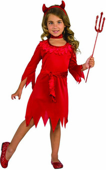 Devil Girl Dress Child Costume