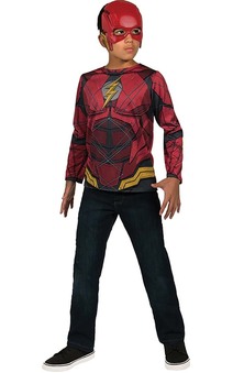 Flash Child Top And Mask Costume