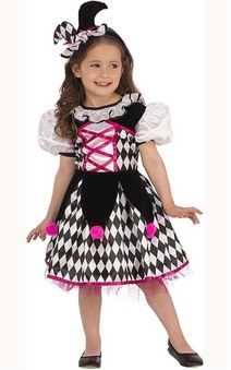 Jester Girl Child Clown Costumes