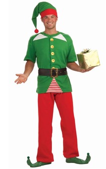 Santas Helper Elf Christmas Adult Costume