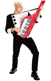 New Wave Rock Keytar 1980s Adult Costume