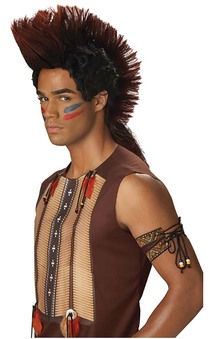 American Indian Native Warrior Mohawk Wig