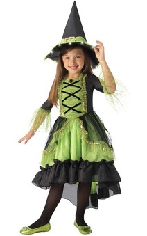 Green Witch Child Costume