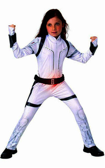 Deluxe Black Widow White Suit Costume