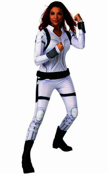 Deluxe Black Widow White Suit Adult Marvel Costume