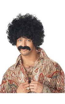 How You Doin' Adult Wig & Moustache