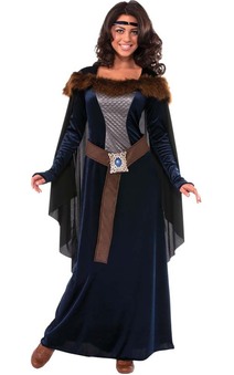 Dark Lady Maid Marion Medieval Adult Costume