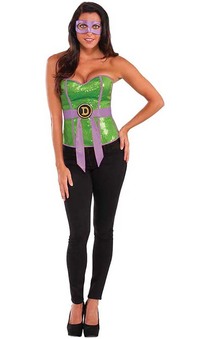 Sequin Tmnt Donatello Turtles Corset Adult Costume