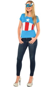 American Dream Captain America Adult T-shirt