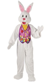 Deluxe Easter Bunny Mascot Adult Costume