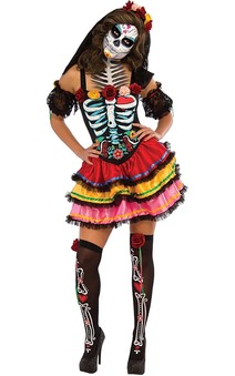 Day Of The Dead Senorita Adult Costume