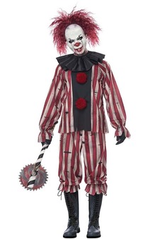Nightmare Clown Plus Adult Evil Scary Costume