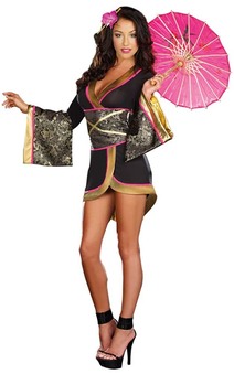 Asian persuasion Geisha Kimono Japanese Adult Costume