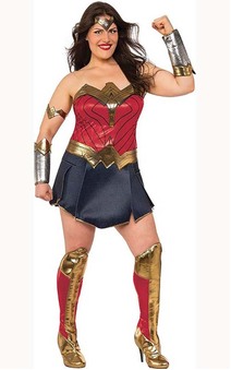 Deluxe Wonder Woman Plus Size Justice League Costume