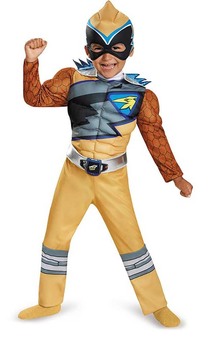 Gold Power Ranger Dino Charge Toddler Child Costume