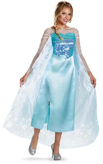 Deluxe Elsa Frozen Adult Costume