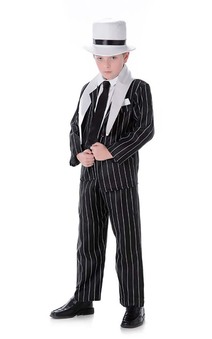 Al Capone Gangster Boss Child Mafia Costume