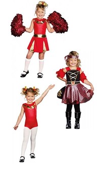 3-in-1 Cheerleader / Gymnast / Pirate Child Costume