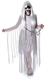 Ghostly Ghoul Girl Adult Bride Costume