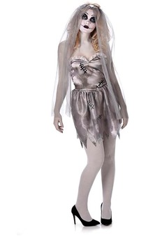 Ghostly Bride Adult Zombie Costume