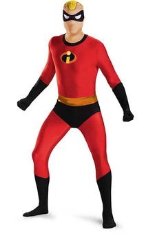 Mr Incredible Bodysuit Second Skin Adult Costume
