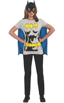 Batgirl T-shirt & Mask Adult Costume Top