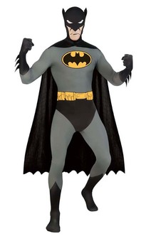 Batman 2nd Second Skin Bodysuit Adult Costume