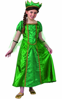 Green Queen Child Renaissance Costume