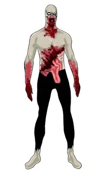 Zombie Second 2nd Skin Adult Costume