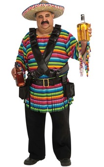 Hombre Mexican Tequila Sunrise Adult Costume
