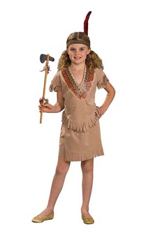 Indian Girl Pocohontas Squaw Child Costume