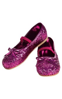 Pink Glitter Child Flats Shoes