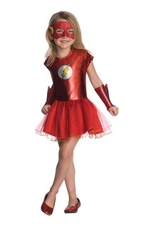Flash Tutu Child Girls Superhero Costume