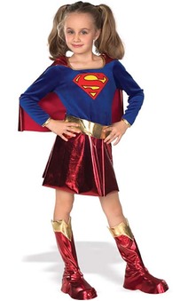 Deluxe Supergirl Child Superhero Costume