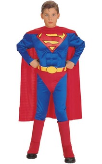 Superman Deluxe Muscle Chest Child Costume
