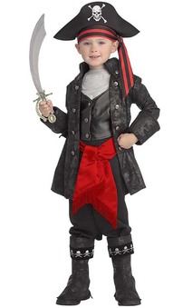 Captain Black Pirate Child Costume