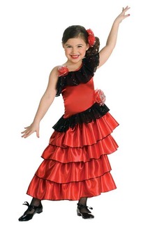 Spanish Princess Flamenco Dancer Child Costume