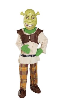 Shrek With Mask Deluxe Child Costume