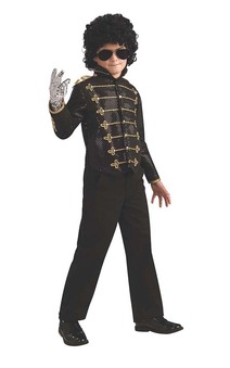 Black Military Deluxe Michael Jackson Child Jacket