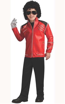 Deluxe Red Beat It Child Michael Jackson Zipper Jacket
