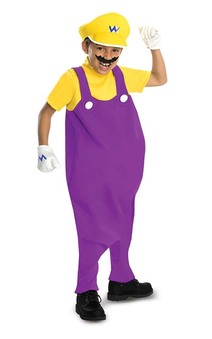 Wario Deluxe Super Mario Bros Child Costume