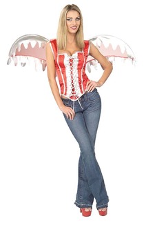 Sexy Hot Red Devil Wings Adult Costume