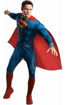 Man Of Steel Superman Deluxe Adult Costume