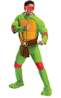 Teenage Mutant Ninja Turtles Deluxe Raphael Adult Costume