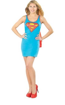 Supergirl Tank Dress Adult Superhero Costume