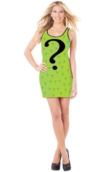 Riddler Tank Dress Adult Villain Costume