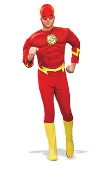 The Flash Deluxe Muscle Chest Adult Costume