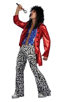 Heavy Metal 80's Guitar Rocker Adult Costume